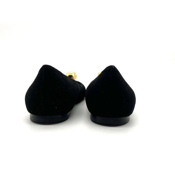 Alexander McQueen Classic Skull Suede Leather Flats Ballerinas Shoes